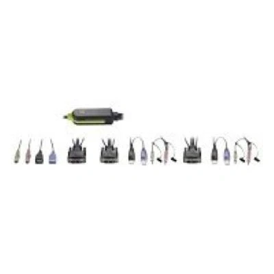 Image de LevelOne KVM 0260 commutateur écran clavier souris/audio 2 ports Ordinateur de bureau