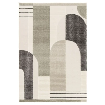 Afbeelding van Japandi Vloerkleed Forme Courbe Antraciet 200x290 Cm