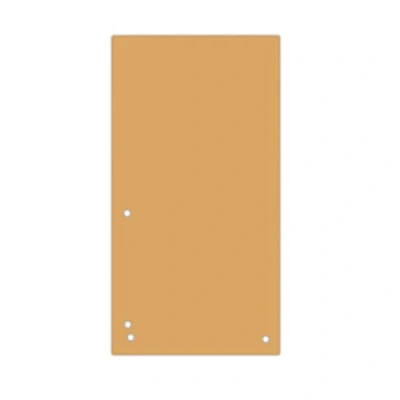 Image de DONAU Lot de 100 Intercalaires Couleur : orange 1/3 A4 en carton recyclé 190 g/m² 4 perforations 23,5 x 10,5 cm Perforés Fabriqué Union Européenne