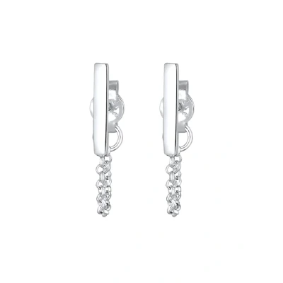 Afbeelding van Elli Geo Basic Oorbellen Silver coloured, Dames, Maat: One Size, coloured