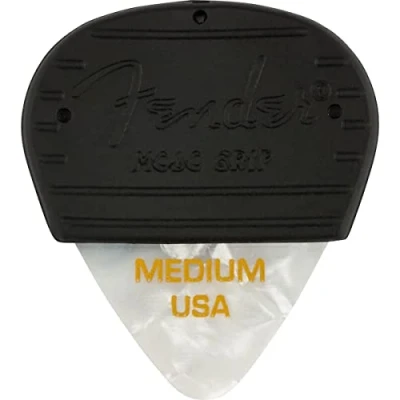 Afbeelding van Fender 351 Mojo Grip Picks Celluloid White Moto Medium Plectrum set