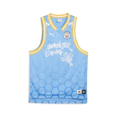 Afbeelding van Puma Hoops CITY Top, Heren, Maat: Large, Team light blue