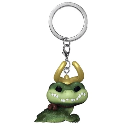 Afbeelding van Funko Pop! Sleutelhanger: Marvel Loki Alligator Vinyl Minifiguur om te verzamelen fancy sleutelhanger kerstcadeau cadeau idee Officiële producten TV Fans