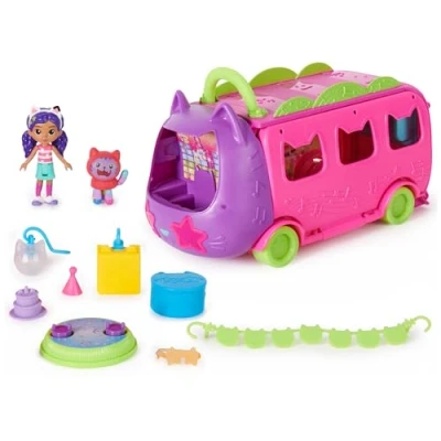 Image de Ensemble 2 Figurines Gabby et la Maison Magique Disco Bus Transformation Celebration