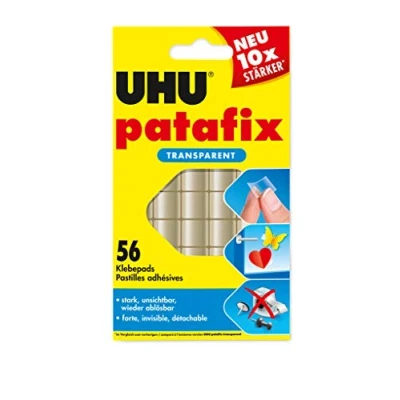 Afbeelding van UHU Patafix 48815 Dubbelzijdige tape Transparant 56 stuk(s)
