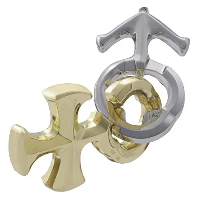 Afbeelding van Huzzle Breinbreker Cast Dolce 11,8 Cm Staal Zilver/goud