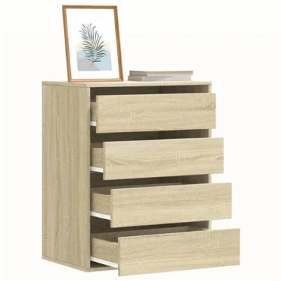 Image de vidaXL Commode d&#039;angle chêne sonoma 60x41x76 cm bois d&#039;ingénierie852872