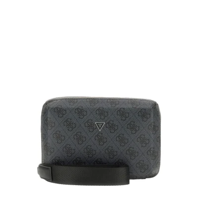 Afbeelding van Guess Kosmetikt Modena 4GLOGO Clutch, Dames, Maat: One Size, Mehrfarbig schwarz