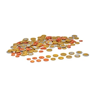 Image de WISSNER 080610.160 Jeu de 160 pièces monnaie Jouet éducatif en plastique Fabriqué Allemagne Multicolore