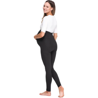 Afbeelding van BE Mammy Dames Lange Leggings Zwangerschapsleggings BE20 257 LE Zwart XXL
