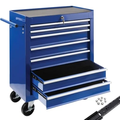 Afbeelding van AREBOS Gereedschapswagens Werkplaatswagen 7 Lades Blauw