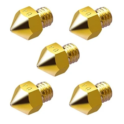 Afbeelding van SIENOC 3D extrudermondstuk 0,4 mm messing voor MK8 Makerbot Reprap printer (5 x mm)