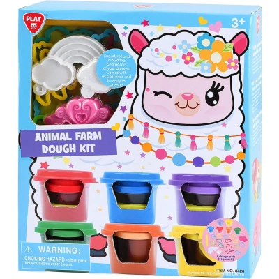 Afbeelding van Play Boerderijdieren Kleiset, 6 Kleipotjes