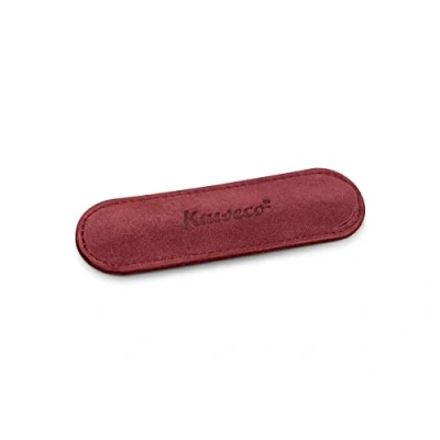 Afbeelding van Kaweco Velours pouch ECO Sport Burgundy with print 1 pen