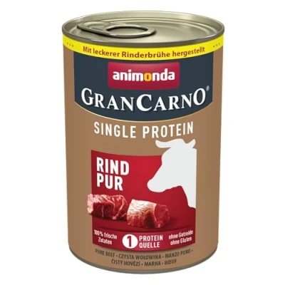 Afbeelding van 6x400g Adult Single Protein Puur Rundvlees animonda GranCarno Hondenvoer