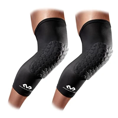 Afbeelding van McDavid Beenwarmers met Hexforce vulling, sneaker, knievorm, zwart, M, zwart.