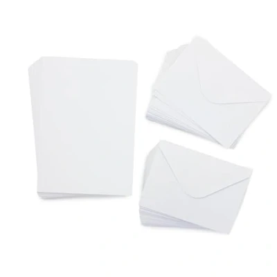 Afbeelding van Crafter&#039;s Companion A6 White Card&amp;Envelopes 100 st.
