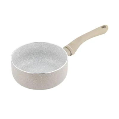 Afbeelding van FLORINA Aluminium ISLA steelpan, 16 cm, 1,1 l, kleine pan met antiaanbaklaag, snel en gelijkmatig verwarmen, soft touch handgreep, esthetisch design