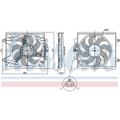Afbeelding van Koelventilatorwiel NISSENS 85921