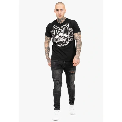 Afbeelding van Tapout Normale Passform Adelantos Tshirt print, Heren, Maat: 3XL, Black white