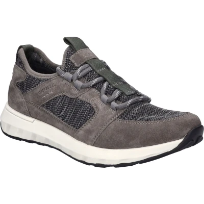 Afbeelding van Josef Seibel Cameron 01 Sneakers laag, Heren, Maat: 45, Granit Leer en textiel