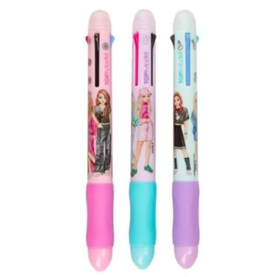Afbeelding van Depesche TOPModel uitgumbare gelpen met 4 kleuren 1 stuk