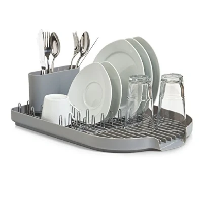 Image de Zeller 24890 égouttoir en plastique gris 45 x 32 x 13 cm