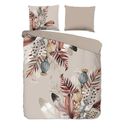Afbeelding van Pure Dekbedovertrek &quot;veren&quot; Taupe (200x200/220 cm) Microfiber