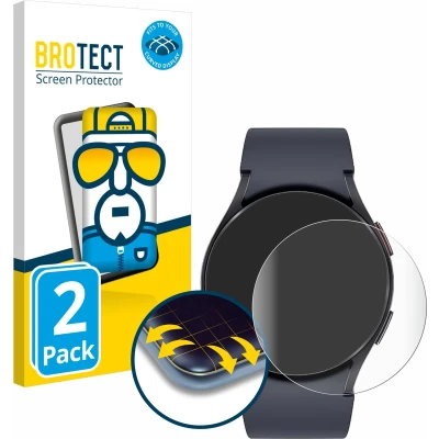 Afbeelding van BROTECT Screenprotector voor Samsung Galaxy Watch 6 (44 mm) Folie Beschermfolie transparant volledig dekking (2 Stuks)