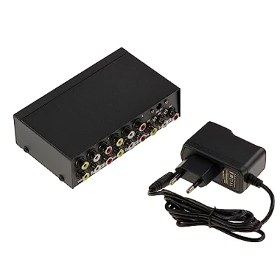 Afbeelding van KALEA INFORMATIQUE Splitter type stereo audio en composiet video splitter, dupliceert hetzelfde een ingangsbron naar vier gelijktijdige uitgangen
