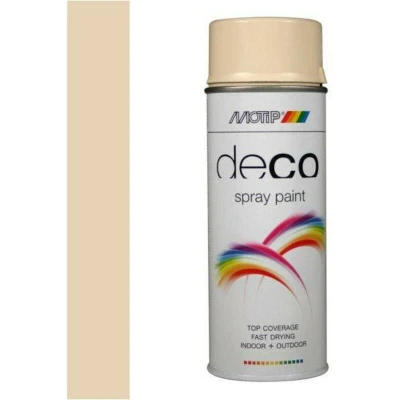 Image de Motip Deco Laque En Spray Brillant 0,4l Blanc Ivoire