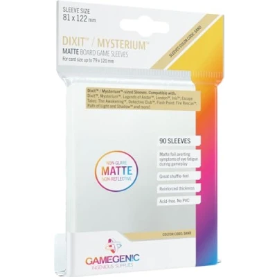 Image de Gamegenic : Sachet de 90 protège cartes mate 8,1 x 12,2 cm Dixit sand