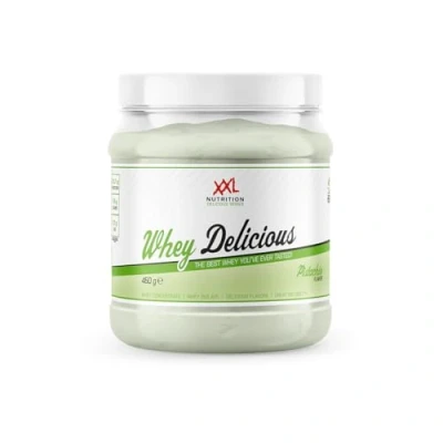 Afbeelding van XXL Nutrition Whey Delicious Pistache Wei Eiwitpoeder met BCAA &amp; Glutamine, Proteïne poeder, Eiwit shake, Protein 450 gram