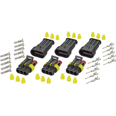 Afbeelding van TE Connectivity 30S004 Superseal set AMP 1.5mm Series Totaal aantal polen: 3 Rastermaat: 6 mm 1 set(s)