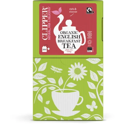 Afbeelding van Thee Clipper English breakfast bio 250 zakjes