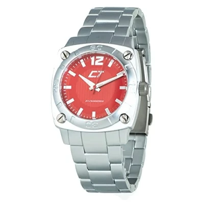 Afbeelding van Horloge Uniseks Chronotech CC7079M (ø 38 mm) Kleur Rood