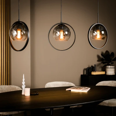 Afbeelding van Jovani hanglamp smoke glas 3L