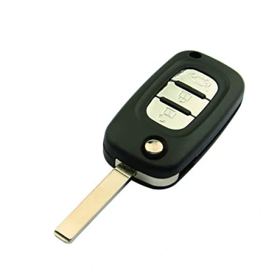Afbeelding van Futheda Vervangende autosleutelhoes met 3 knoppen compatibel Twingo, Megane, Scénic, Laguna, Espace Kangoo, Safrane, Master Trafic, Vivaro Modus lemmet