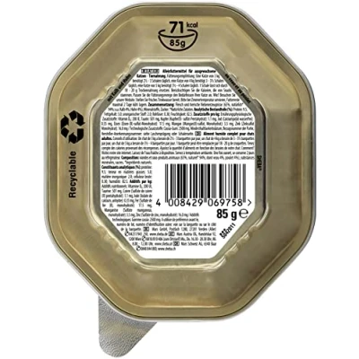 Afbeelding van 22x85g Kalf en Kip in Paté Sheba Classics Kattenvoer Kuipjes