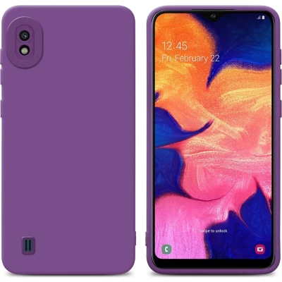 Afbeelding van Cadorabo Hoesje geschikt voor Samsung Galaxy A10 in Fluid MAT PAARS Beschermhoes gemaakt van flexibel TPU silicone Cover Case