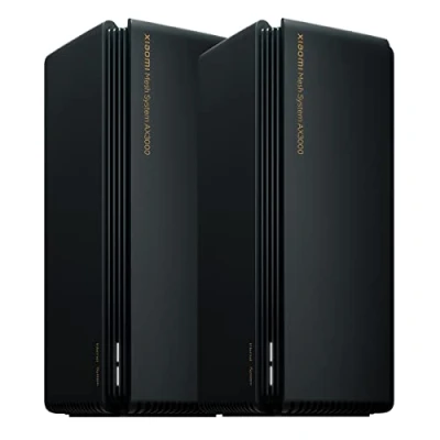 Afbeelding van Xiaomi AX3000（2 Pack） Dual band (2.4 GHz 5 GHz) Wi Fi 6E (802.11ax) Zwart 3 Intern
