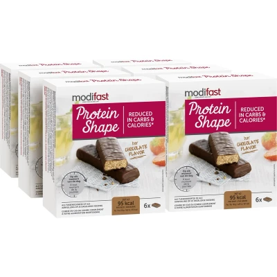 Afbeelding van Modifast Protein Shape Reep Chocolade 6 x 27 gr