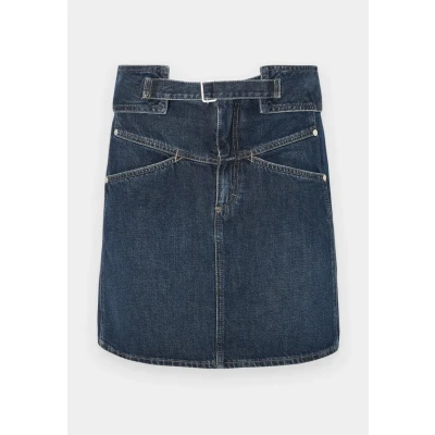 Afbeelding van CLOSED dames Mini spijkerrok met ceintuur in de kleur Indigo, maat: 28