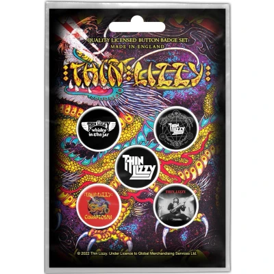 Afbeelding van Thin Lizzy Chinatown Button 5 pack