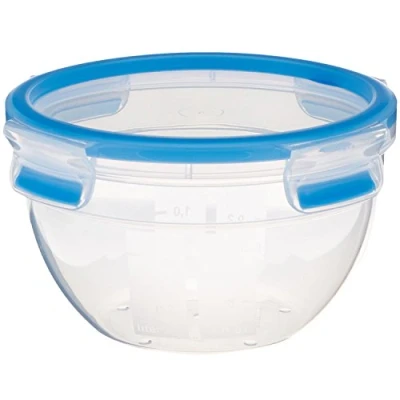 Afbeelding van EMSA Clip &amp; Close Vershouddoos Rond 1.1 l Blauw Wit 1 stuk(s)