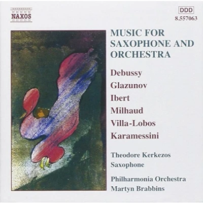 Afbeelding van Theodore Kerkezos, Philharmonia Orchestra, Martyn Brabbins Music For Saxophone And Orchestra (CD)