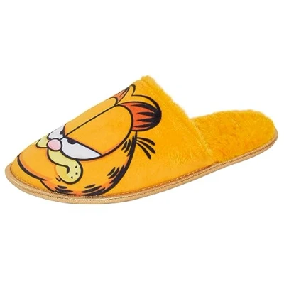 Afbeelding van Garfield Pantoffels voor dames, tieners, meisjes, instapschoenen, oranje kat, tijgerskat, cadeau, Meerkleurig