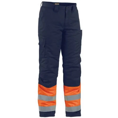 Image de Pantalon haute visibilité hiver orange fluorescent/marine