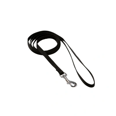 Afbeelding van Adori Looplijn Nylon Zwart Hondenriem 120X1.0 cm