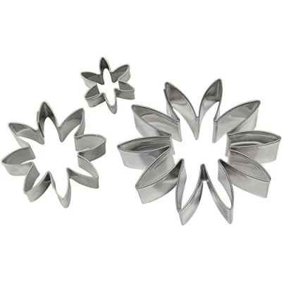 Afbeelding van PME SD255 uitsteekvormenset, 3 stuks, x 1,2 3,7 cm, roestvrij staal, zilverkleurig